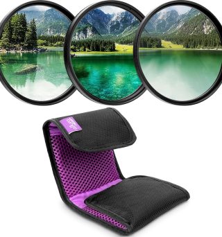 Altura Photo 58mm Lens Filter Kit - Multi-Coated UV Protector, CPL Polarizing and ND Neutral Density Filters + Case for Camera Accessories & Lenses