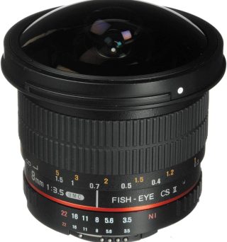Rokinon 8mm f/3.5 HD Fisheye Lens